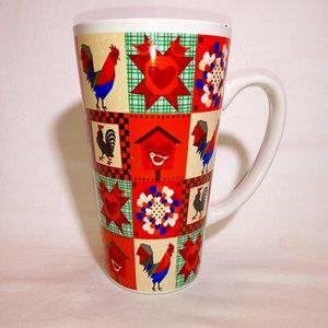 Trisa Porcelain Rooster Latte Mug